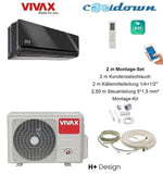 VIVAX H+ Design Gray Mirror 18000 BTU + 2 m Montageset Split Klimaanlage A++