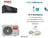 VIVAX H+ Design Gray Mirror 18000 BTU + 10 m Montageset Split Klimaanlage A++