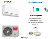 VIVAX H+ Design WEIß 18000 BTU + 7 m Montageset Split Klimaanlage 3D Swing A++