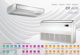 VIVAX Wand Flur Decke Truhe 36000 BTU 10KW Split Klimaanlage inkl. Wandfern. A++