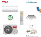 VIVAX M Design 12000 BTU+ 8 m Montageset 3,8 KW Klimagerät Split Klimaanlage A++