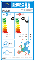 VIVAX Flur-Truhe 12000 BTU + 7 m Montageset 3,81 KW Split Klimaanlage A +++