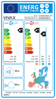 VIVAX R Design 9000 BTU + 6 m Montageset 2,6 KW Split Klimaanlage A +++