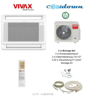 VIVAX Flur-Truhe 18000 BTU + 2 m Montageset 5,0 KW Split Klimaanlage A++