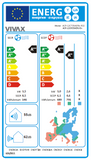 VIVAX Flur-Truhe 12000 BTU + 6 m Komplett SET 3,81 KW Split Klimaanlage A+++