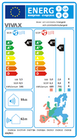 VIVAX Deckenkassette 12000 BTU + 7 m Komplett Montageset Split Klimaanlage A+++