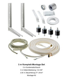 3 m Komplett Montageset 1/4"+3/8" Kältemittelleitung  Gebördelt Klimaanlage0