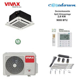 VIVAX Deckenkassette 9000 BTU 2,6 KW Decken Split Klimaanlage A+++0