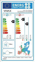 VIVAX N Design Klimagerät 12000 BTU + 2 m Montageset Split  Klimaanlage A++