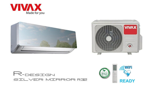 VIVAX R Design SILVER MIRROR 18000 BTU WIFI Ready 5,57 KW Split Klimaanlage A++