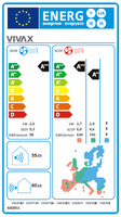 VIVAX Flur-Truhe 9000 BTU 2,6 KW Truhengerät Split Klimaanlage Klimagerät A+++