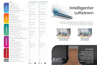 VIVAX H+ Design GOLD + 3 m Montageset Klimagerät Split Klimaanlage 3D Swing A+++