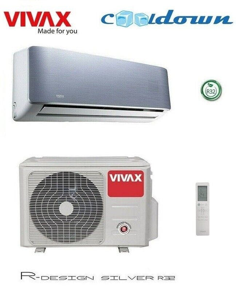 VIVAX R Design SILVER 12000 BTU WIFI READY 3,5 / 3,8 KW Split Klimaanlage A+++