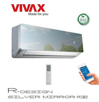VIVAX R Design SILVER MIRROR 18000 BTU + 3 m Komplett SET Split Klimaanlage A++