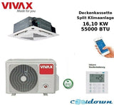 VIVAX Deckenkassette 16 KW 55000 BTU 4-Wege Decke Split Klimaanlage A++