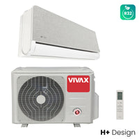VIVAX H+ Design SILVER Klimagerät Split Klimaanlage WIFI Ready 3D Swing A+++