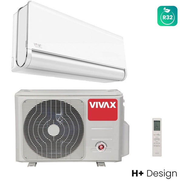 VIVAX H+ Design Weiß Klimagerät Split Klimaanlage  R32 WIFI Ready 3D Swing A+++
