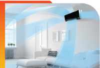 VIVAX V Design Gray Mirror 9000BTU+8 m Komplett SET 2,6KW Split Klimaanlage A+++