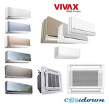 VIVAX Flur Multisplit Truhe 2,6 KW mit 2 Innengeräten Klimagerät Klimaanlage A++