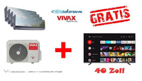 VIVAX Quattro Multisplit Klimaanlage V Design Gray Mirror+Google Smart TV GRATIS