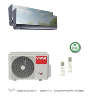 VIVAX 2 x 9000 BTU Multisplit V Design GRAY MIRROR mit WIFI Klimaanlage A ++