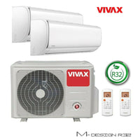 VIVAX Multisplit M Design 2 x 2 KW Duo WIFI Inkl. Klimaanlage R32 A++