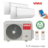 VIVAX Multisplit M Design 2 x 2 KW Duo WIFI Inkl. Klimaanlage R32 A++