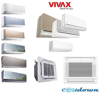 VIVAX S Design PRO 9000 BTU + 7 m Komplett Montageset Split Klimaanlage UV Lampe