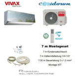 VIVAX R Design SILVER MIRROR 18000 BTU + 7 m Montageset Split Klimaanlage A++