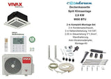 VIVAX Deckenkassette 9000 BTU + 2 m Komplett SET WIFI Ready 2,6 KW Klimaanlage
