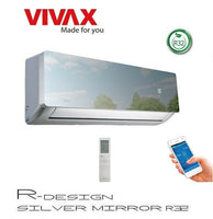 VIVAX R Design SILVER MIRROR 18000 BTU + 7 m Komplett SET Split Klimaanlage A++