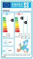 VIVAX Multisplit Klimaanlage Klimagerät 1x 2,6 KW Truhe+ 1x 2,6 KW Wandgerät A++