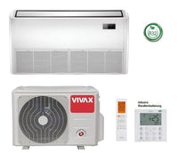 VIVAX Wand Flur Decke Truhe 24000 BTU 7 KW Split Klimaanlage inkl. Wandfern. A++