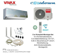 VIVAX R Design SILVER MIRROR 18000 BTU + 5 m Komplett SET Split Klimaanlage A++