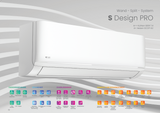 VIVAX S Design PRO 9000 BTU + 2 m Montageset Split Klimaanlage A++ UV Lampe