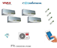 VIVAX Multisplit R Design SILVER MIRROR 4 x 3,5 KW WIFI Klimaanlage R32 A++