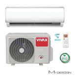 VIVAX M Design 12000 BTU + 8 m Komplett Montageset 3,81 KW Split Klimaanlage A++