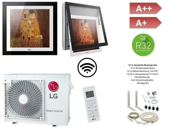 LG SPLIT Klimaanlage Artcool Gallery + 10 m Komplett SET 3,5 KW SET A12FT A++