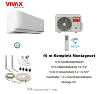 VIVAX R Design 18000 BTU +10 m Komplett Montageset 5,57 KW Split Klimaanlage A++