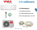 VIVAX R Design 24000 BTU + 3 m Montageset WIFI Ready 7 KW Split Klimaanlage A++