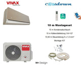 VIVAX H+ Design GOLD 18000 BTU + 10 m Montageset Split Klimaanlage 3D Swing A++