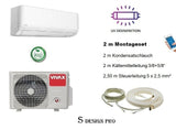 VIVAX S Design PRO 24000 BTU + 2 m Montageset 7KW Split Klimaanlage A++ UV Lampe