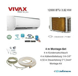 VIVAX Q Design+Montage SET 4 m 3,82KW 12000BTU Klimagerät Split Klimaanlage