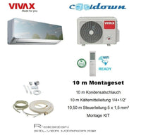 VIVAX R Design SILVER MIRROR 18000 BTU + 10 m Montageset Split Klimaanlage A++