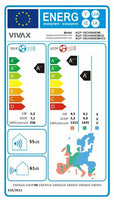 VIVAX M Design 18000 BTU + 2 m Komplett Montageset 5,57 KW Split Klimaanlage R32