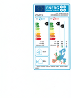 VIVAX V Design Gray Mirror 9000BTU+2 m Komplett SET 2,6KW Split Klimaanlage A+++